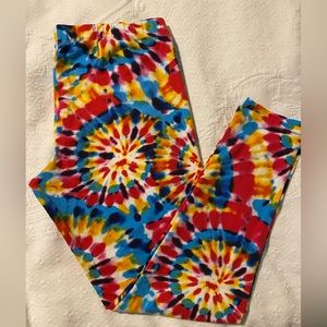 3/$28 EUC | No Boundaries | Tie-Dye Ankle Leggings | XL (15-17)
